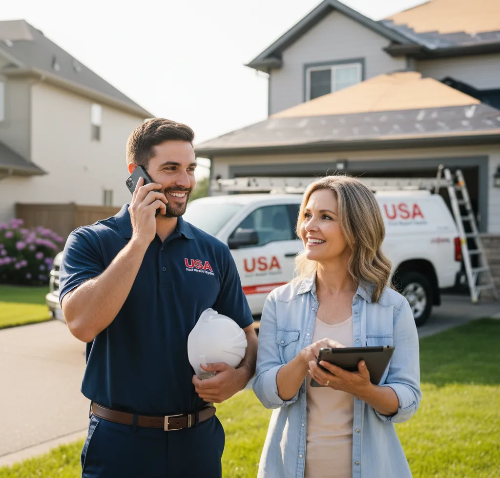 USA Roof Repair Experts customer support in Moweaqua